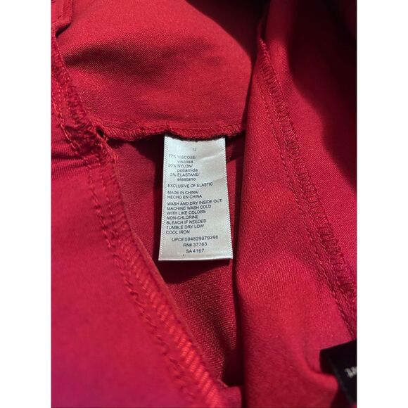 Rafaella Comfort Slim Ankle Chilipepper Red Slip On Pants Size 12 NWT - Picture 12 of 12